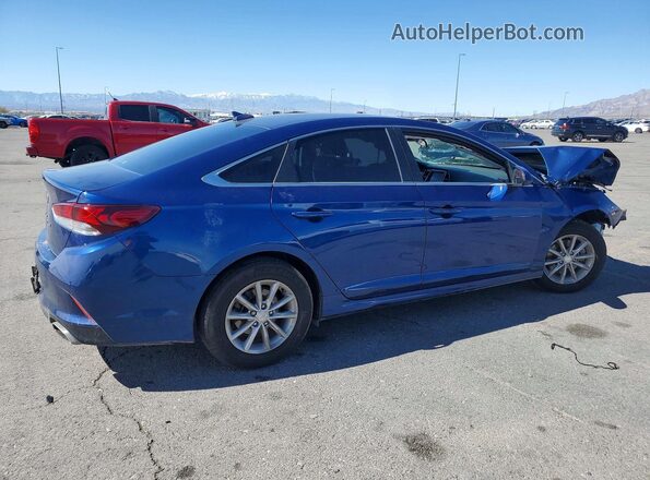 5NPE24AF8KH763254 2019 HYUNDAI SONATA Синий Задняя правая четверть
