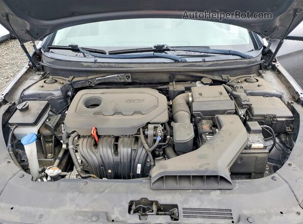 5NPE24AF8KH817460 2019 HYUNDAI SONATA Серый Вид задней части салона