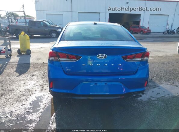 5NPE24AF9JH655840 2018 HYUNDAI SONATA Синий 