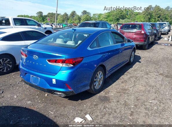 5NPE24AF9KH755082 2019 HYUNDAI SONATA Синий Задняя правая четверть