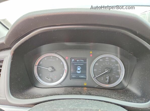 5NPE24AF9KH819511 2019 HYUNDAI SONATA Черный Вид щитка приборов