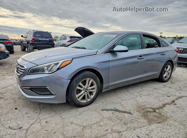 5NPE24AFXGH407900 2016 HYUNDAI SONATA Серый Передняя левая четверть