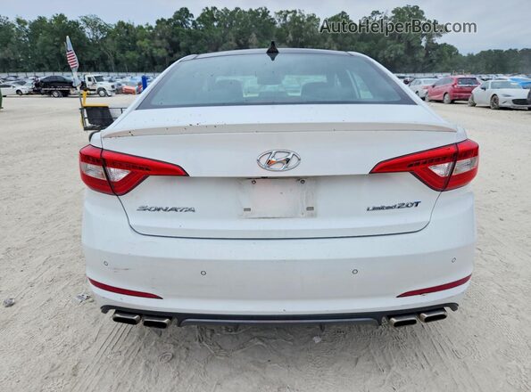 5NPE34AB0HH469611 2017 HYUNDAI SONATA Белый Вид сзади