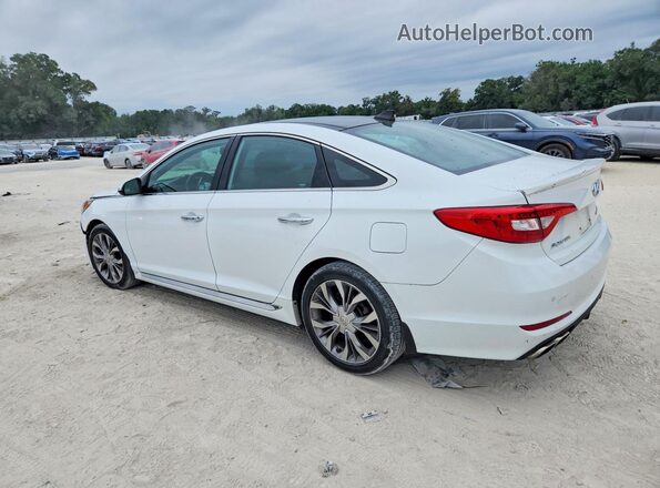 5NPE34AB0HH469611 2017 HYUNDAI SONATA Белый Задняя левая четверть