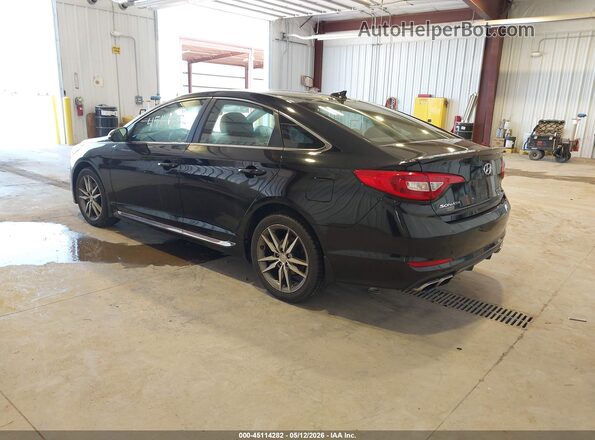 5NPE34AB6HH544909 2017 HYUNDAI SONATA Черный Задняя левая четверть
