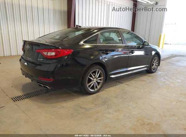 5NPE34AB6HH544909 2017 HYUNDAI SONATA Черный Задняя правая четверть