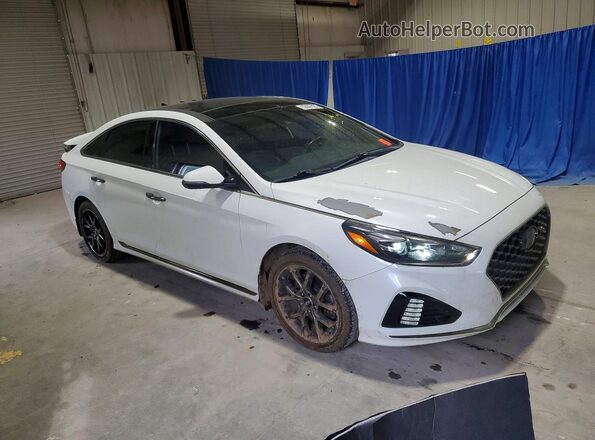 5NPE34AB7JH714099 2018 HYUNDAI SONATA White Przód prawy