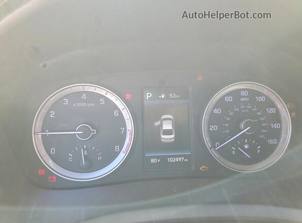 5NPE34AF0JH613862 2018 HYUNDAI SONATA Black Սարքավորումների վահանակի տեսք