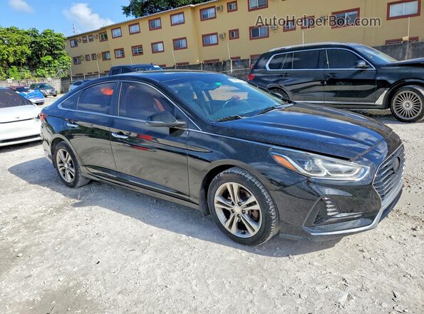 5NPE34AF0JH613862 2018 HYUNDAI SONATA Black Առջևի աջ
