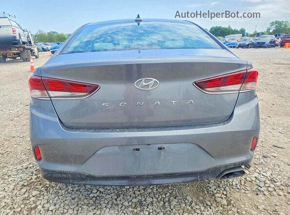 5NPE34AF0JH665573 2018 HYUNDAI SONATA Серый Вид сзади