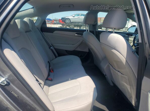 5NPE34AF0JH665573 2018 HYUNDAI SONATA Серый Вид задних сидений
