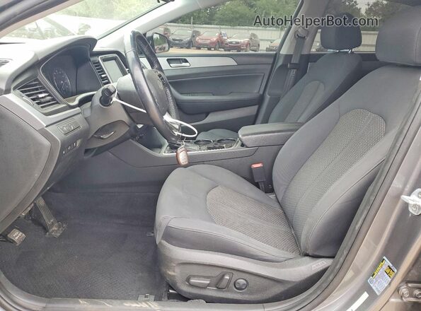 5NPE34AF0KH797217 2019 HYUNDAI SONATA Серый Вид салона спереди