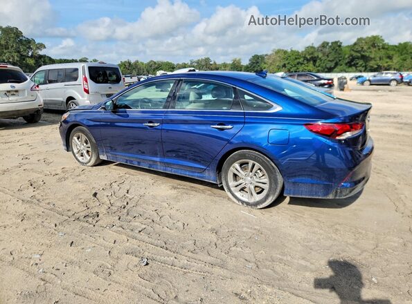 5NPE34AF0KH814341 2019 HYUNDAI SONATA Blue Rear left