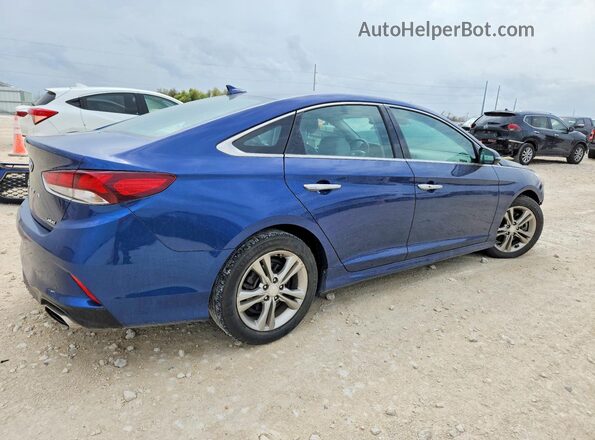 5NPE34AF1KH782824 2019 HYUNDAI SONATA Blue უკანა მარჯვენა