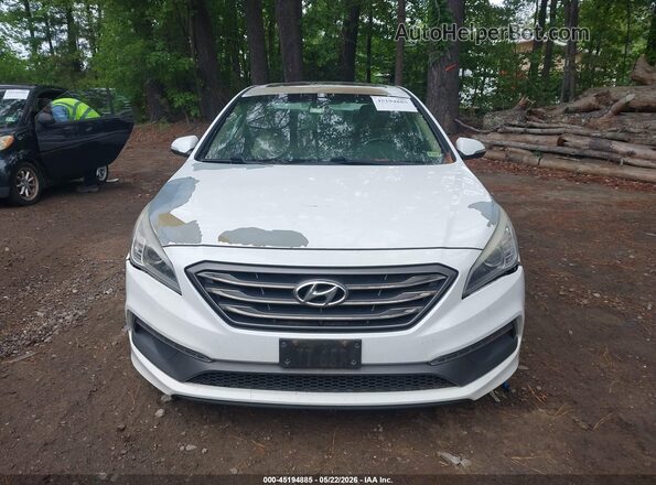5NPE34AF2GH436109 2016 HYUNDAI SONATA Белый Вид щитка приборов