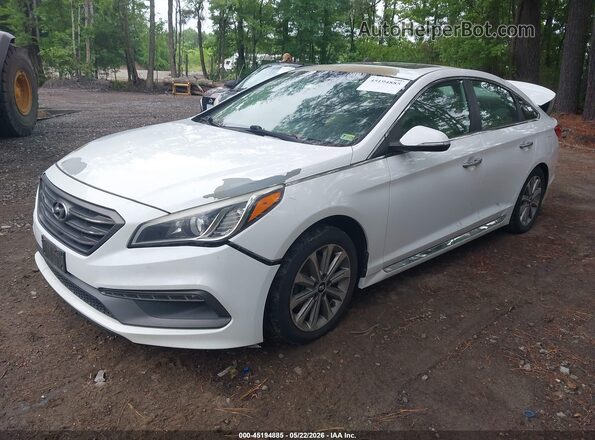 5NPE34AF2GH436109 2016 HYUNDAI SONATA Белый Передняя левая четверть