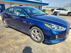 2018 Hyundai Sonata Sel Синий vin: 5NPE34AF2JH632915