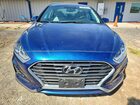 2018 Hyundai Sonata Sel Синий vin: 5NPE34AF2JH632915