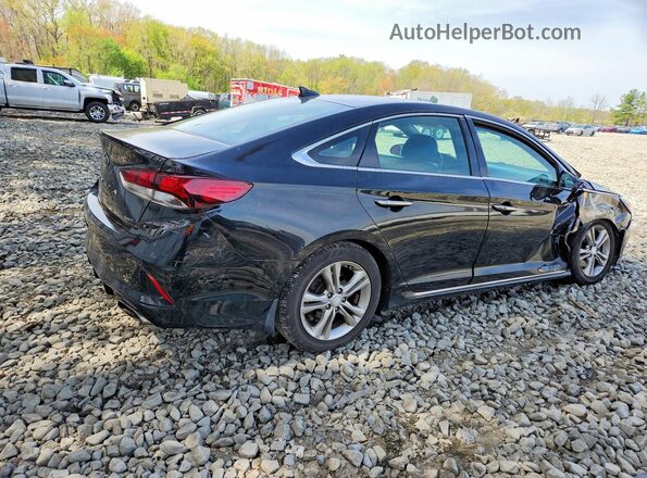 5NPE34AF2KH761609 2019 HYUNDAI SONATA Черный Задняя правая четверть