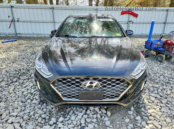 5NPE34AF2KH761609 2019 HYUNDAI SONATA Черный Вид спереди