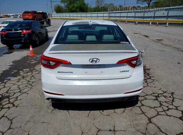5NPE34AF3HH466916 2017 HYUNDAI SONATA Белый Вид сзади