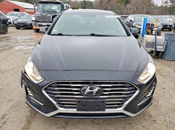 5NPE34AF3JH642319 2018 HYUNDAI SONATA Черный Вид спереди