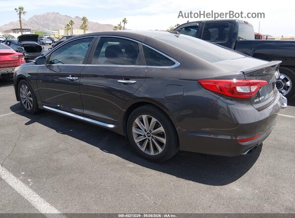 5NPE34AF4GH261099 2016 HYUNDAI SONATA Серый Задняя левая четверть