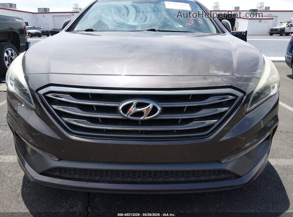 5NPE34AF4GH261099 2016 HYUNDAI SONATA Серый Вид спереди