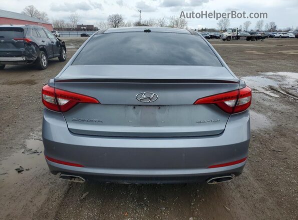 5NPE34AF4GH288707 2016 HYUNDAI SONOTA Silver Widok z tyłu