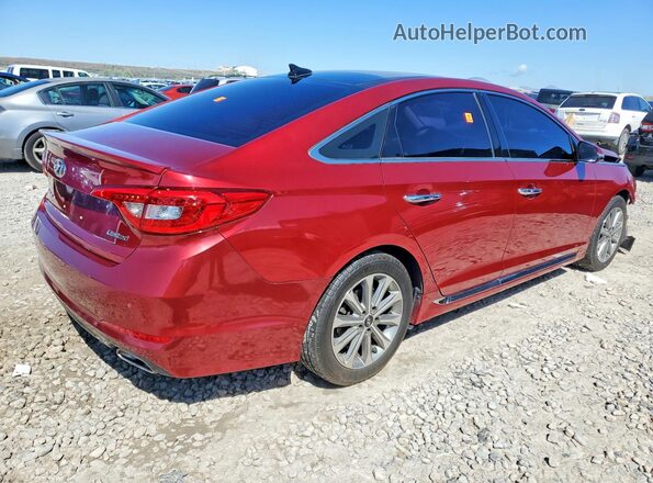 5NPE34AF4GH324119 2016 HYUNDAI SONATA Red უკანა მარჯვენა