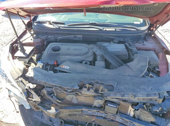 5NPE34AF4GH324119 2016 HYUNDAI SONATA Red უკანა სალონის ხედი