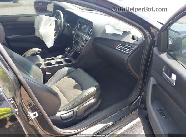 5NPE34AF4GH427802 2016 HYUNDAI SONATA Черный Вид салона спереди