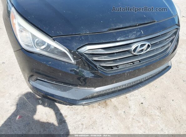 5NPE34AF4GH427802 2016 HYUNDAI SONATA Черный Вид спереди