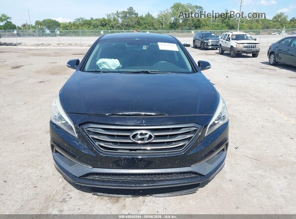 5NPE34AF4GH427802 2016 HYUNDAI SONATA Черный Вид щитка приборов