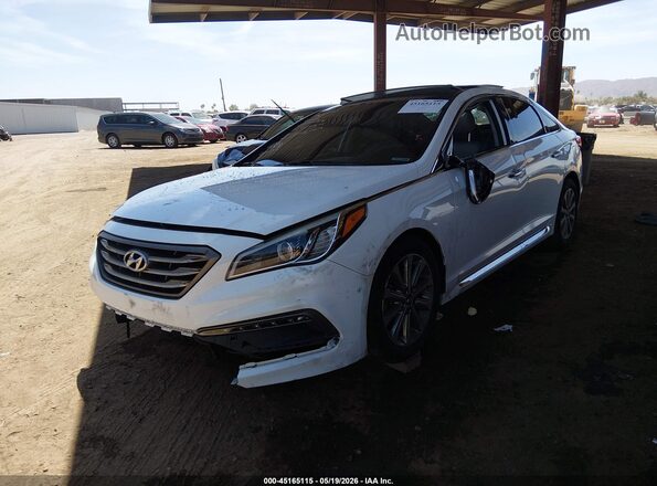5NPE34AF5GH424875 2016 HYUNDAI SONATA White Przód lewy