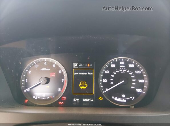 5NPE34AF5GH424875 2016 HYUNDAI SONATA White Widok tylnych siedzeń