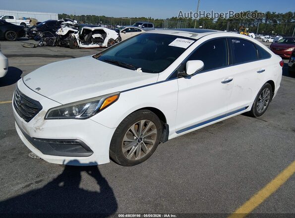 5NPE34AF5HH441452 2017 HYUNDAI SONATA White Przód lewy