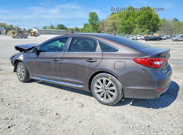 5NPE34AF5HH451348 2017 HYUNDAI SONATA Brown Tył lewy