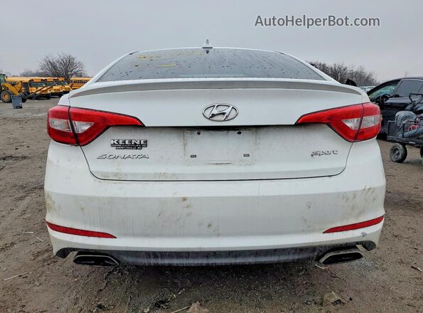 5NPE34AF5HH487735 2017 HYUNDAI SONATA Белый Вид сзади