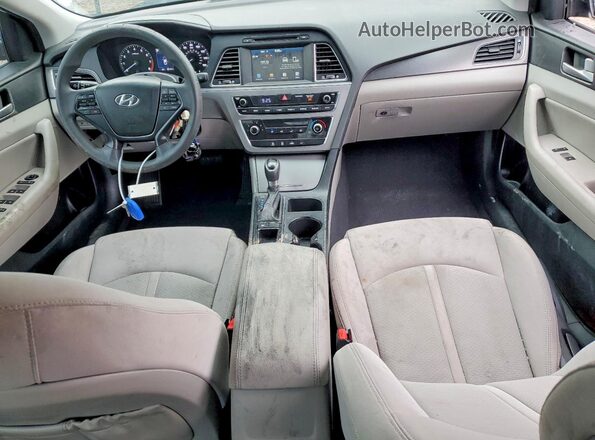 5NPE34AF5HH487735 2017 HYUNDAI SONATA Белый Вид панели приборов