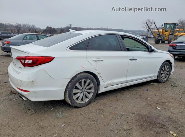 5NPE34AF5HH487735 2017 HYUNDAI SONATA Белый Задняя правая четверть