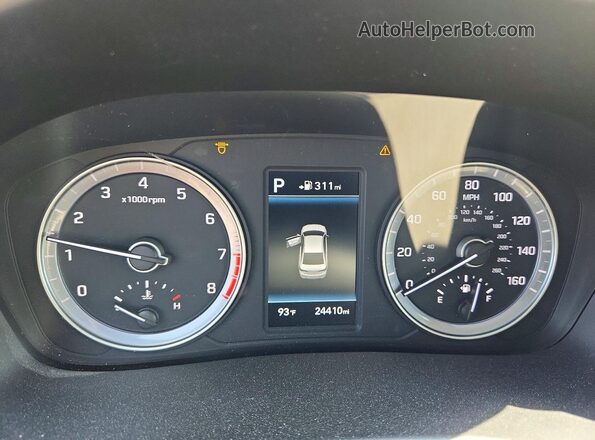 5NPE34AF5JH613985 2018 HYUNDAI SONATA Gray Vista del cuadro de instrumentos