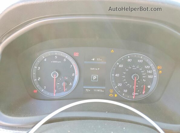 5NPE34AF5JH720454 2018 HYUNDAI SONATA Белый Вид щитка приборов