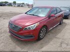 2016 Hyundai Sonata Sport Burgundy vin: 5NPE34AF6GH352634