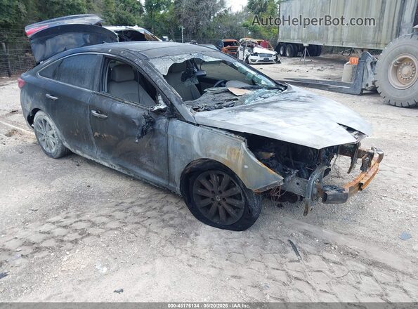 5NPE34AF6GH422875 2016 HYUNDAI SONATA Черный Передняя правая четверть