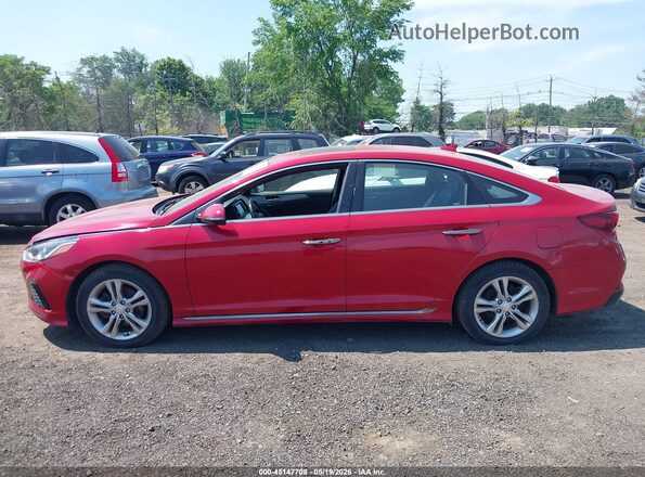 5NPE34AF6JH644260 2018 HYUNDAI SONATA Красный Панорамный вид салона 360°
