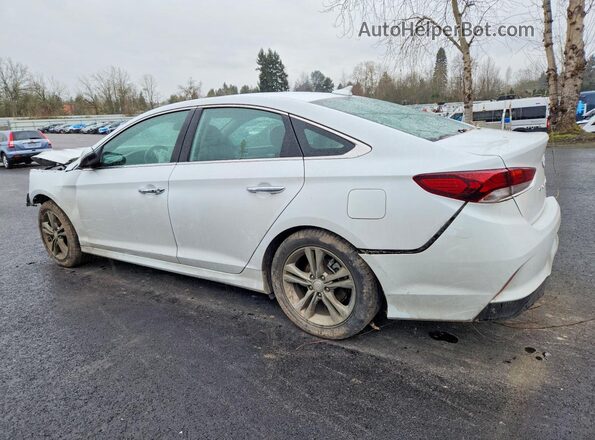 5NPE34AF6JH652293 2018 HYUNDAI SONATA Белый Задняя левая четверть