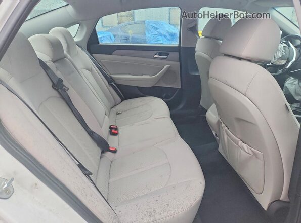 5NPE34AF6JH652293 2018 HYUNDAI SONATA Белый Вид задних сидений