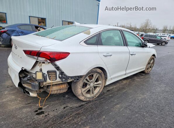 5NPE34AF6JH652293 2018 HYUNDAI SONATA Белый Задняя правая четверть