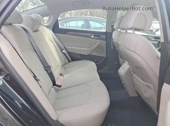 5NPE34AF8GH318775 2016 HYUNDAI SONATA Black Widok tylnych siedzeń